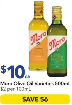 Ritchies Moro olive oil varieties offer