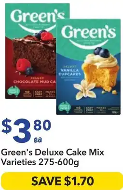 Ritchies Green's deluxe cake mix offer