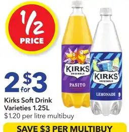 Ritchies Kirks soft drink offer
