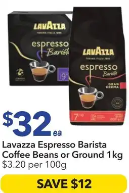 Ritchies Lavazza espresso barista coffee beans or ground offer