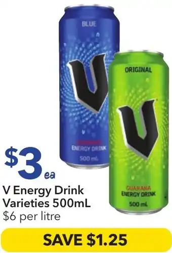 Ritchies V Energy Drink offer