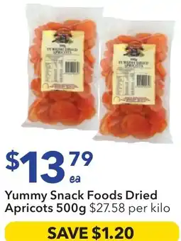 Ritchies Yummy snack foods dried apricots offer