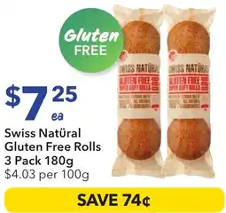 Ritchies Swiss natüral gluten free rolls offer