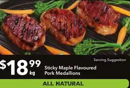 Ritchies Sticky maple flavoured pork medallions offer