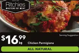 Ritchies Chicken parmigiana offer