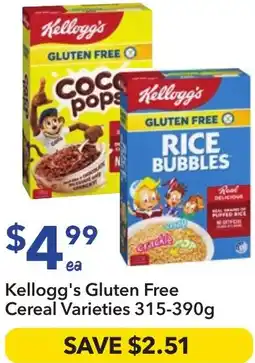 Ritchies Kellogg's gluten free cereal offer
