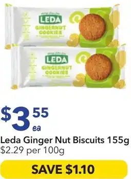 Ritchies Leda ginger nut biscuits offer