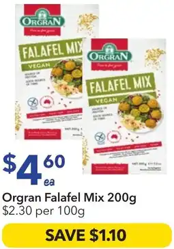Ritchies Orgran falafel mix offer