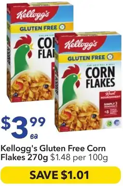 Ritchies Kellogg's gluten free corn flakes offer