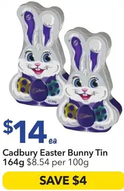 Ritchies Cadbury easter bunny tin offer