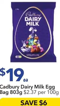 Ritchies Cadbury dairy milk egg bag offer
