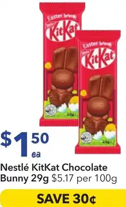Ritchies Nestlé kitkat chocolate bunny offer