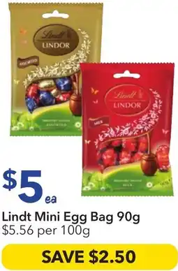 Ritchies Lindt mini egg bag offer