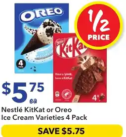 Ritchies Nestlé kitkat or oreo ice cream offer