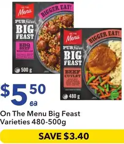 Ritchies On the menu big feast offer