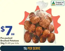 Ritchies Pre-packed brushed potatoes offer
