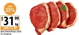 Supabarn Beef porterhouse steak offer