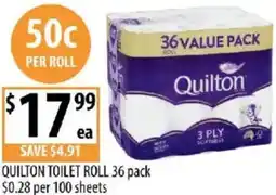 Supabarn Quilton toilet roll offer