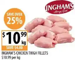 Supabarn Ingham's chicken thigh fillets offer