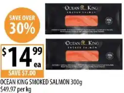Supabarn Ocean king smoked salmon offer