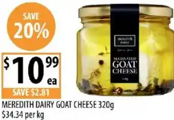 Supabarn Meredith dairy goat cheese offer