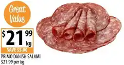 Supabarn Primo danish salami offer