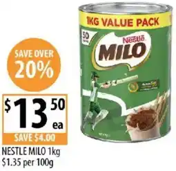 Supabarn Nestle milo offer