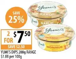 Supabarn Yumi's dips offer
