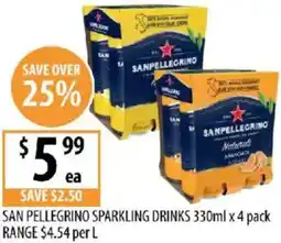Supabarn San pellegrino sparkling drinks offer