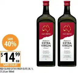 Supabarn Red island extra virgin olive oil offer