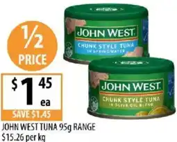 Supabarn John west tuna offer