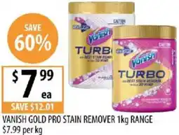 Supabarn Vanish gold pro stain remover offer