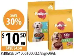 Supabarn Pedigree dry dog food offer