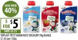 Supabarn Yoplait petit miam kids yoghurt offer