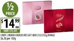Supabarn Lindt lindor chocolate gift box offer