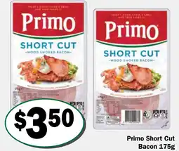 Friendly Grocer Primo short cut bacon offer