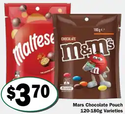 Friendly Grocer Mars chocolate pouch offer