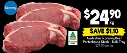 Drakes Australian economy beef porterhouse steak offer