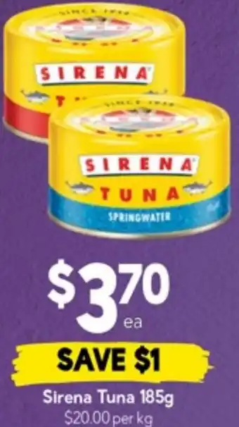 Drakes Sirena tuna offer