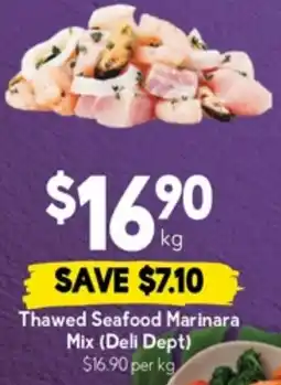 Drakes Thawed seafood marinara mix (deli dept) offer