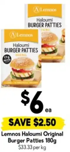 Drakes Lemnos Haloumi Original Burger Patties offer