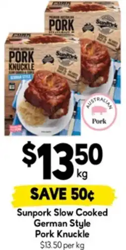 Drakes Sunpork slow cooked german style pork knuckle offer