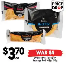 Drakes Drakes Pie, Pasty or Sausage Roll offer