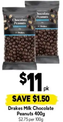 Drakes Drakes Milk Chocolate Peanuts offer