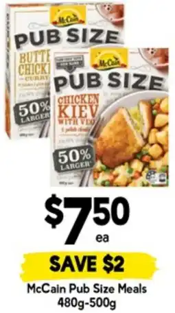 Drakes McCain Pub Size Meals offer
