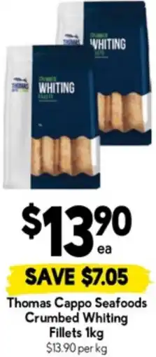 Drakes Thomas Cappo Seafoods Crumbed Whiting Fillets offer