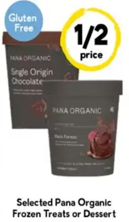 Drakes Selected Pana Organic Frozen Treats or Dessert offer
