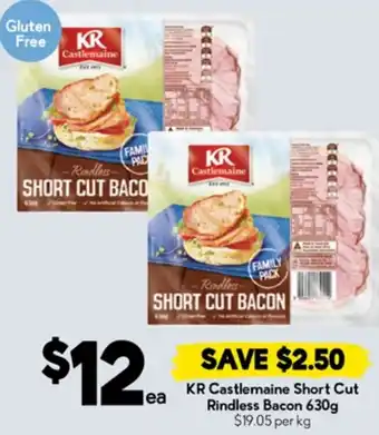 Drakes KR Castlemaine Short Cut Rindless Bacon offer