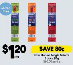 Drakes Don Donski Single Salami Sticks offer