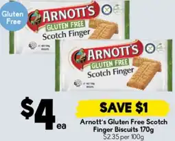 Drakes Arnott's Gluten Free Scotch Finger Biscuits offer